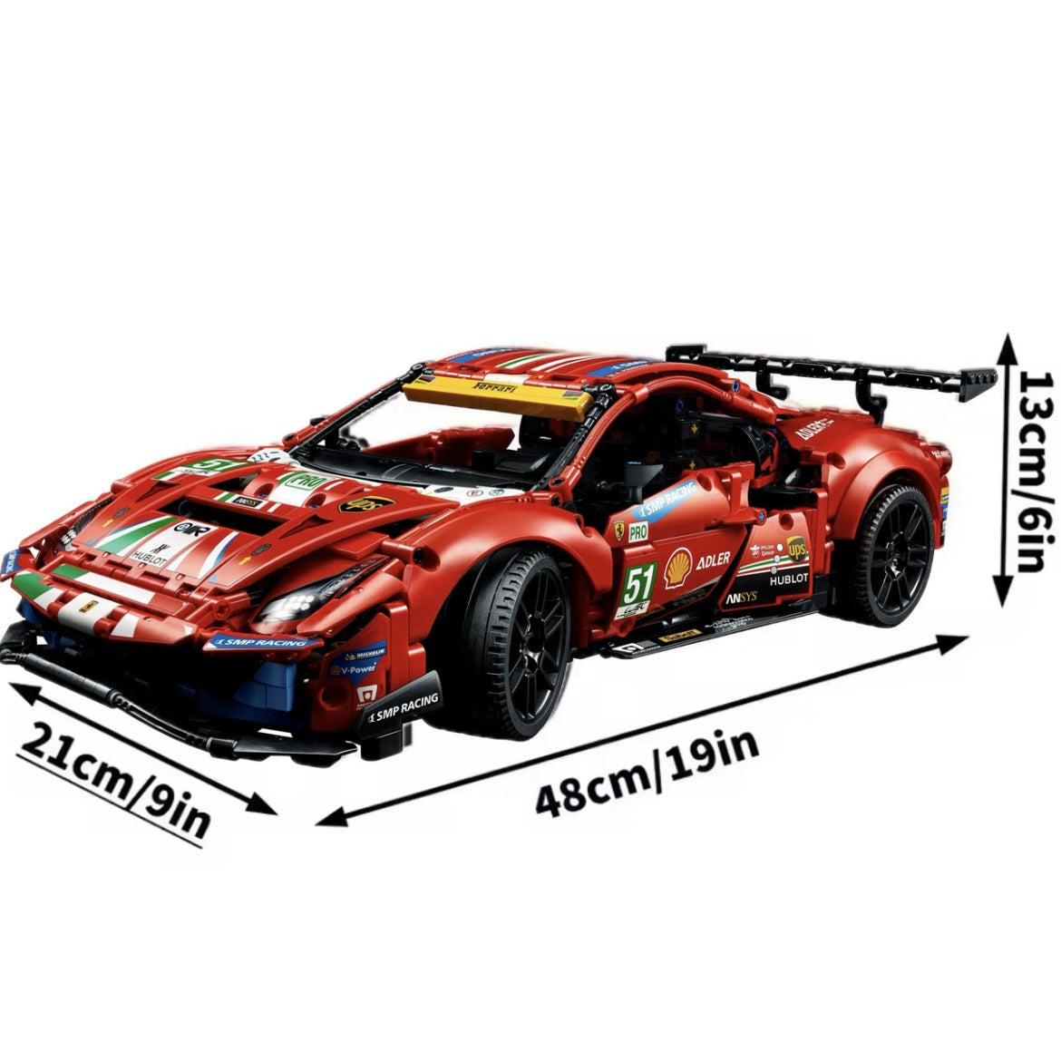 Ferrari 488 GTE EVO | 1648 Piezas