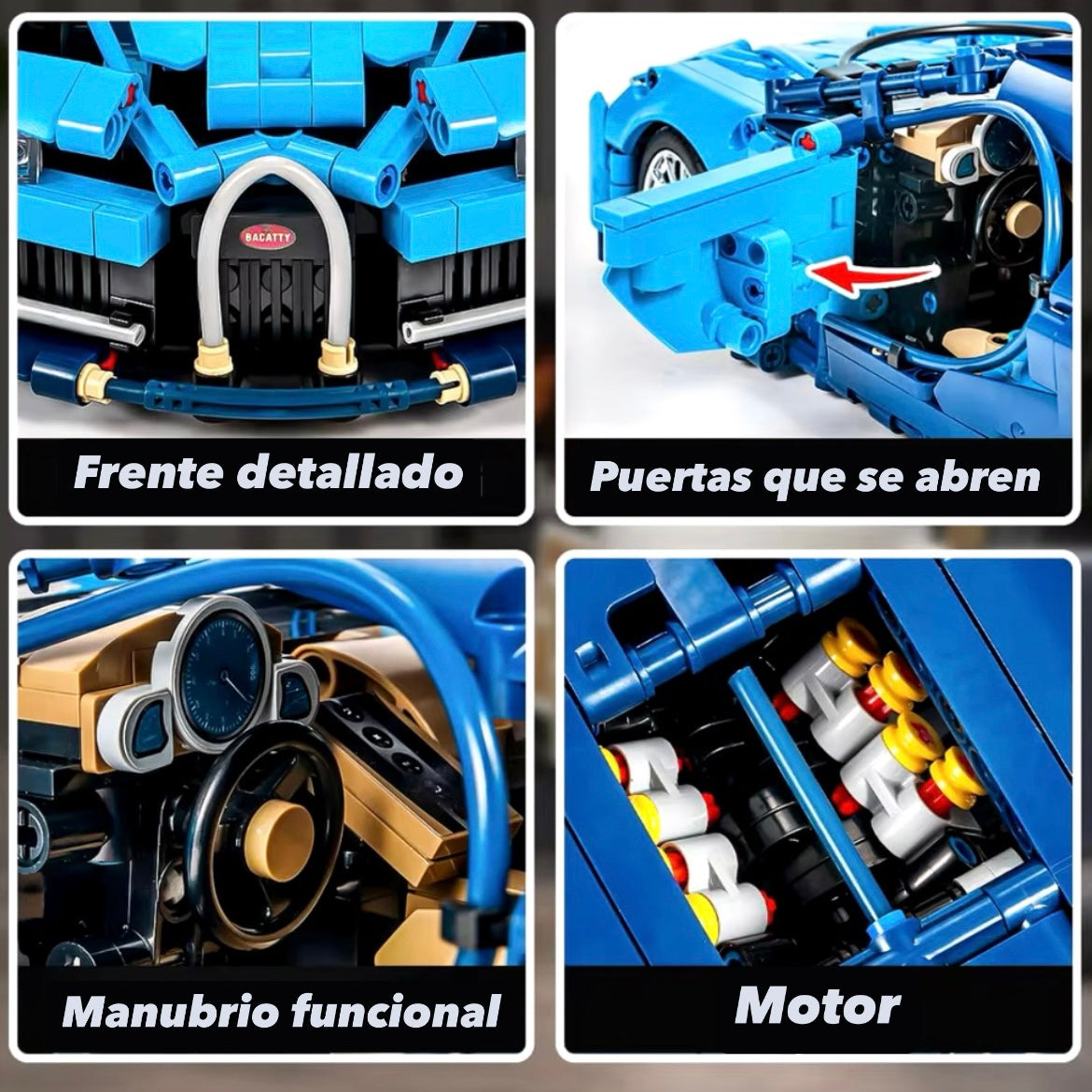 Bugatti Chiron | 1355 Piezas 1:14